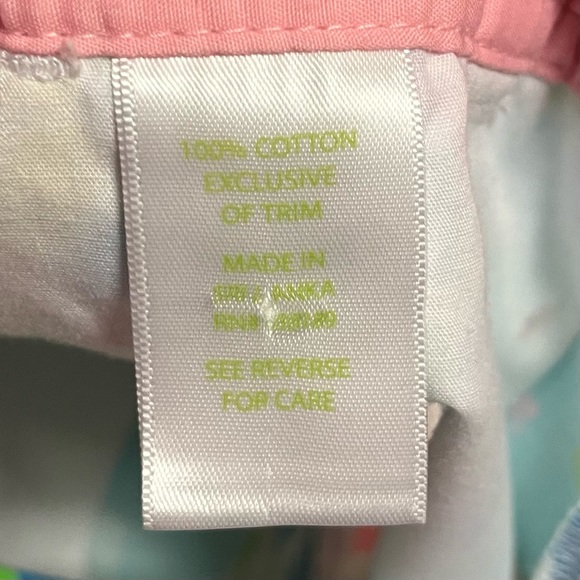 Lilly Pulitzer Spring Fling Buttercup Pastel Floral Scalloped Shorts Size 00 28W - Picture 13 of 14